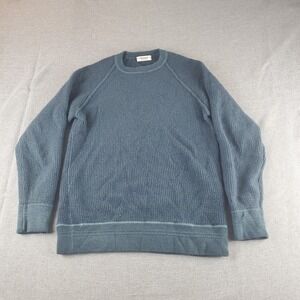 Crossley Sweater Womens Large Green Wool Long Sleeve Crewneck Italy